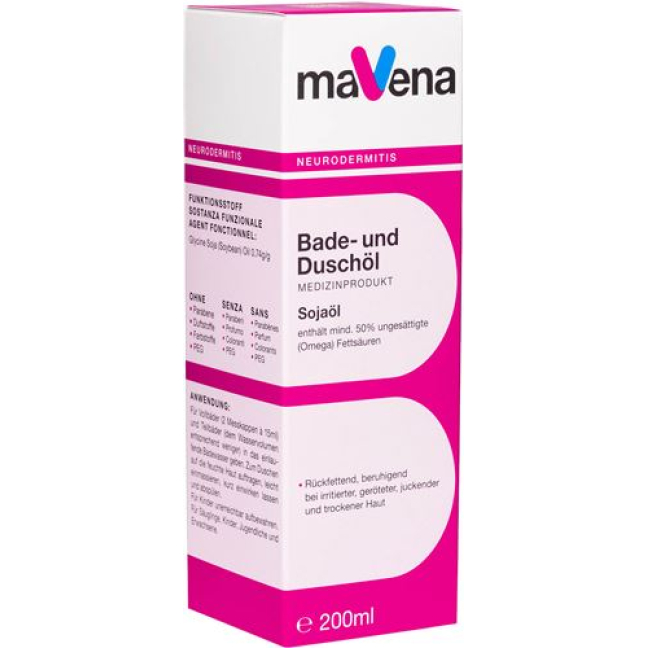 Mavena bath and shower oil Disp 200 ml