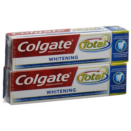 Colgate Total Advanced Whitening Toothpaste Duo 2 x 75ml