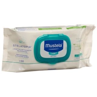 Mustela cleansing wipes for atopic skin 50 pcs