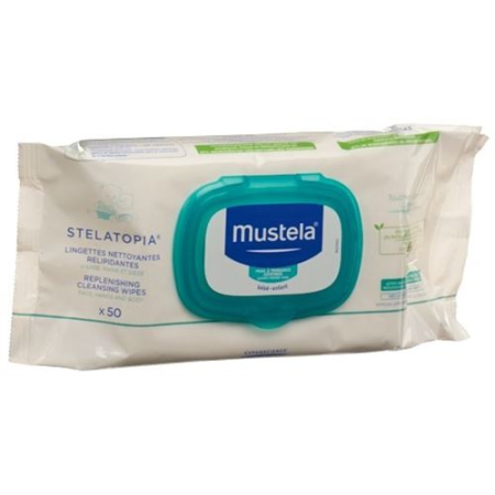 Mustela cleansing wipes for atopic skin 50 pcs