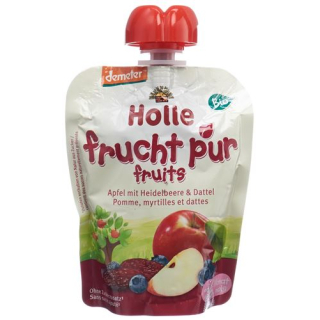 Holle Pouchy apple & blueberry date with 90 g