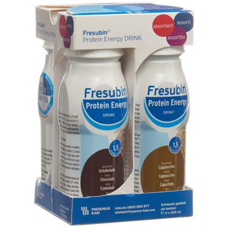 Fresubin Protein Energy Drink ასორტი 4 Fl 200 მლ