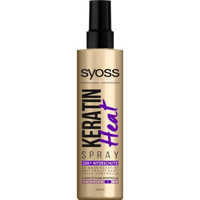 Syoss spray de estilo queratina Heat Protect 200 ml