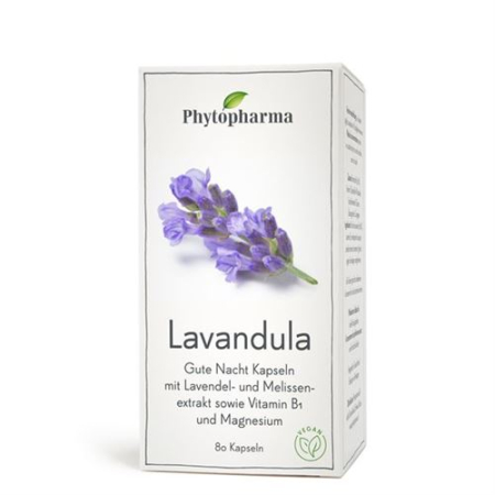 Phytopharma Lavandula 80 Capsules: Natural Supplement for Anxiety and Stress