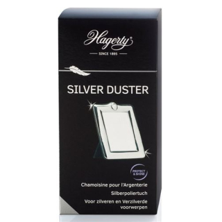 Hagerty Silver Duster srebrna tkanina 55x35cm