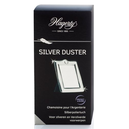 Hagerty Silver Duster chiffon argenté 55x35cm