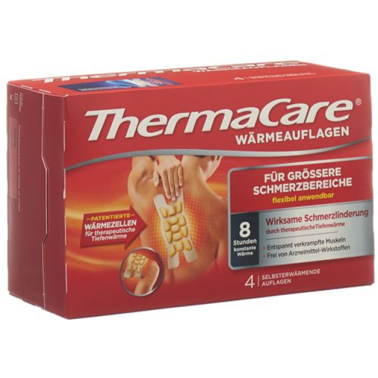 ThermaCare® より大きな痛みの領域 4 個