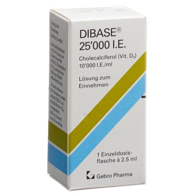 Dibase Lös 25000 IE Fl 2,5 ml