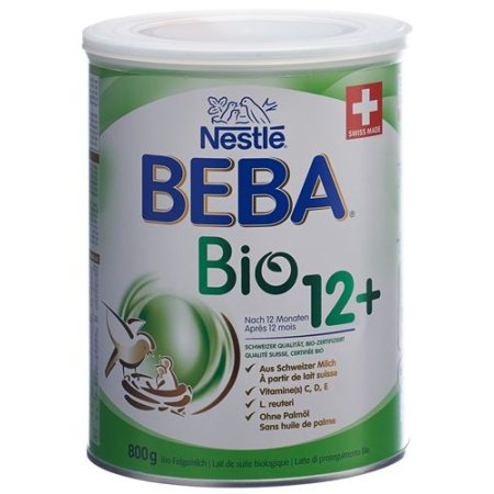 Beba Bio 12+ at 12 months Ds 800 g - Organic Formula for Healthy Baby Development