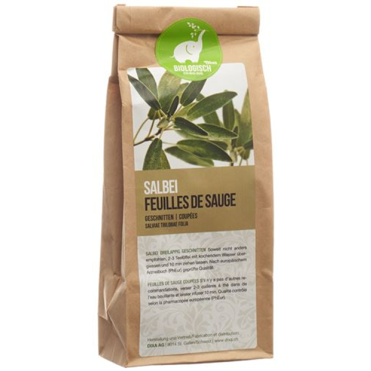 Dixa sage leaves dreilappig PhEur BIO cut 1 kg