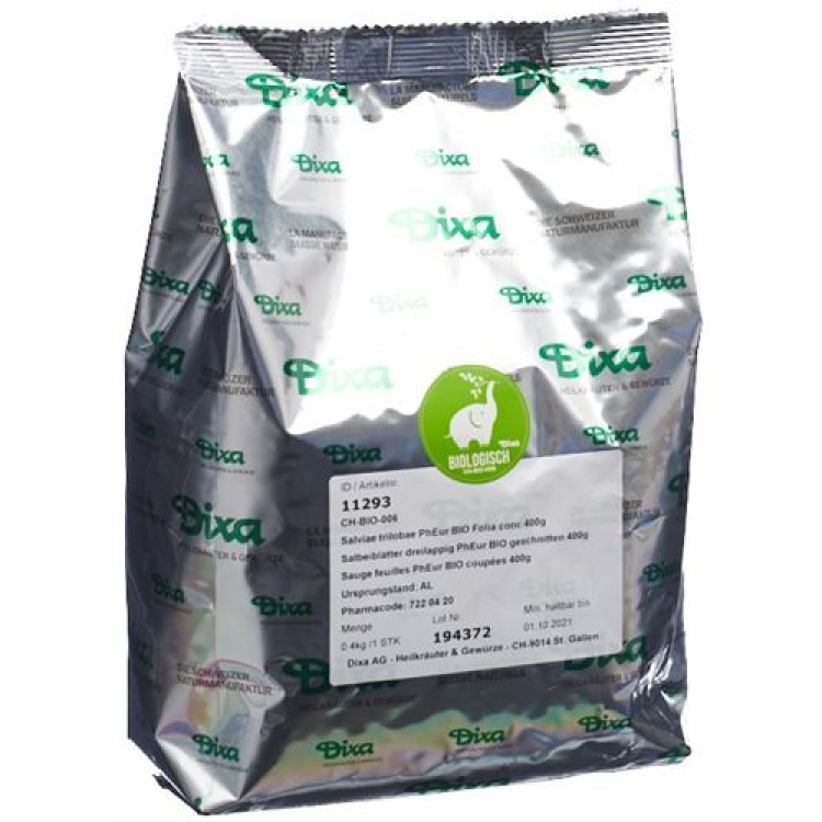 Dixa sage leaves dreilappig PhEur BIO cut 400 g