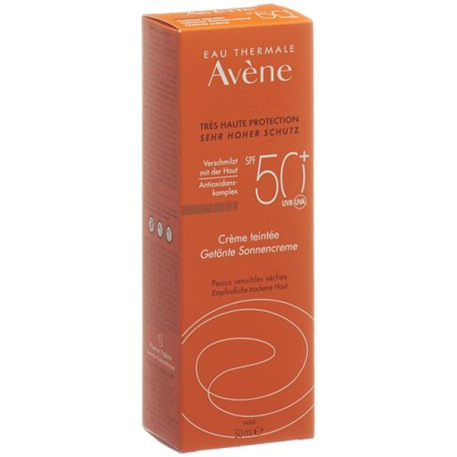 Avene Sun fényvédő színezett SPF50 + 50 ml