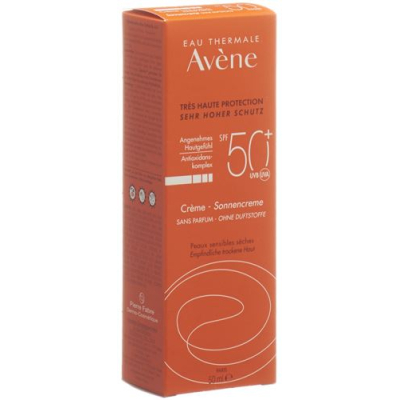 Avene sun слънцезащитен крем без парфюм spf50 + 50 мл