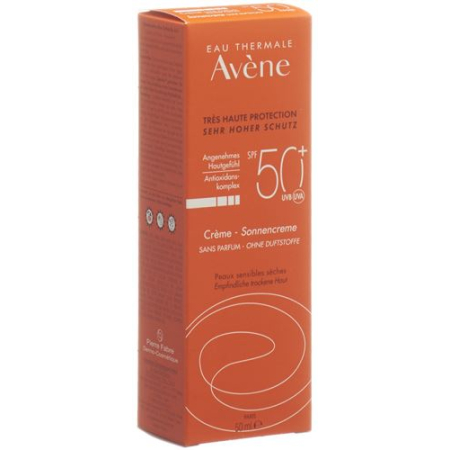 Avene Sun слънцезащитен крем без парфюм SPF50 + 50 мл