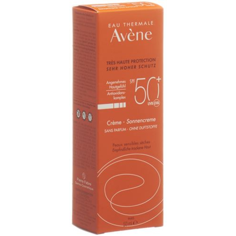 Avene Sun קרם הגנה ללא בושם SPF50 + 50 מ"ל