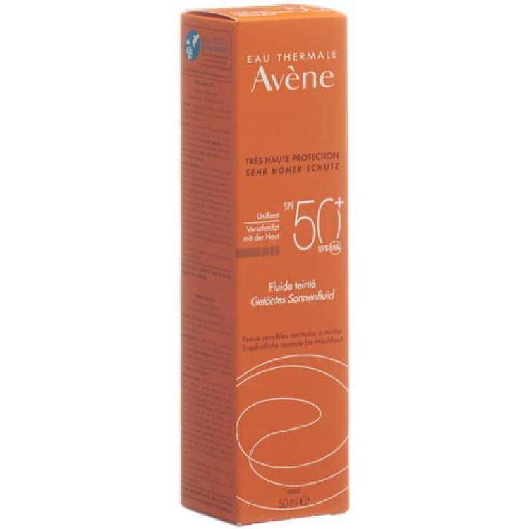 Cairan Avene Sun Sun berwarna SPF50 + 50 ml