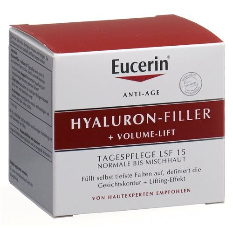 Eucerin HYALURON-FILLER + Volume lift day care ធម្មតាដល់ស្បែករួមបញ្ចូលគ្នា 50ml