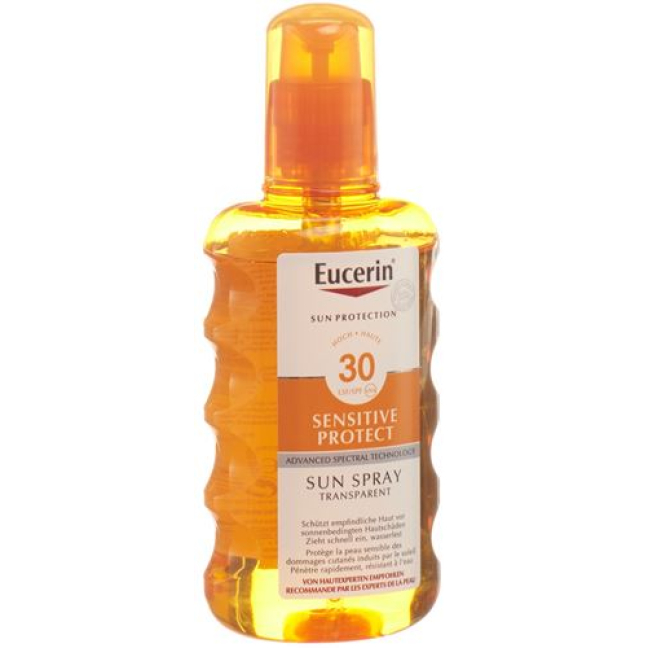 Eucerin SUN Sensitive Protect SPF30 Spray do opalania Transparent Fl 200 ml