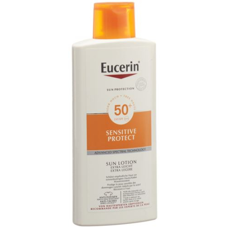 Eucerin Extra lehké mléko na opalování Sensitive Protect SPF50 + Tb 400 ml