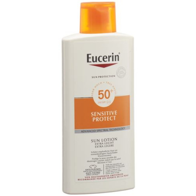 Eucerin Sensitive Protect SUN Quyosh Losyoni Extra Light SPF50 + Tb 400 ml