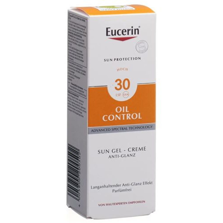 Eucerin Sun Oil Control Gel Cream Anti-Shine SPF30 50ml tube