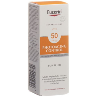 Eucerin SUN Fluid za kontrolu starenja za zaštitu od sunca SPF50 + Tb 50 ml