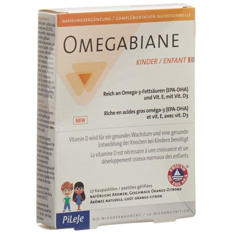 Omegabiane для детей Kaupast Blist 27 шт.