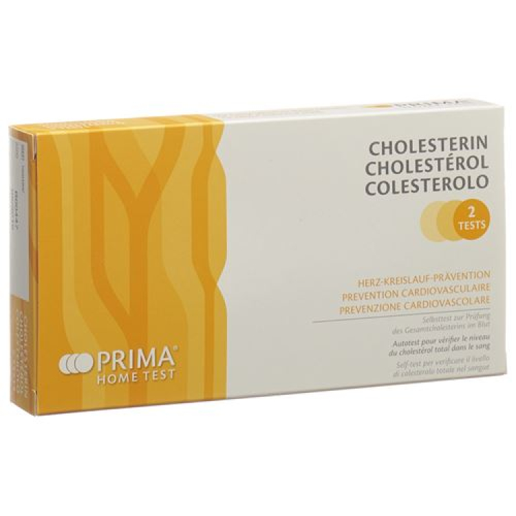 PRIMA HOME TEST Cholesterolio testas 2 vnt