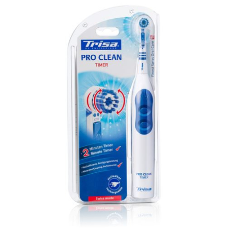 Trisa Clean Pro Zaman Ayarlı Elektrikli Diş Fırçası