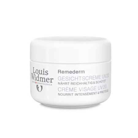 Louis Widmer Remederm face cream UV20 non-perfumed 50 ml