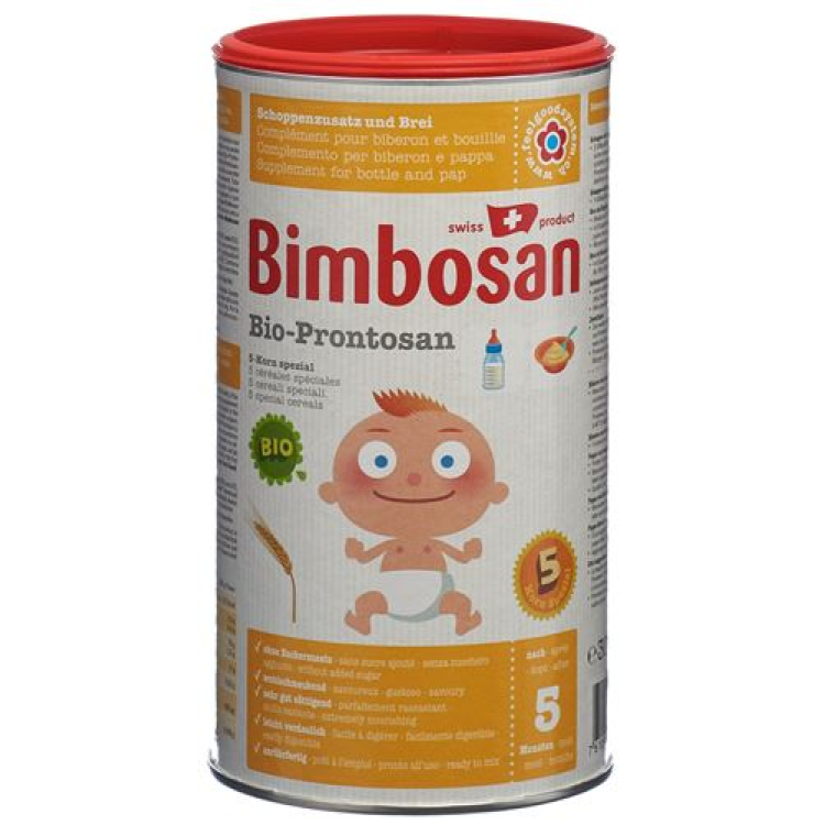 אבקת Bimbosan Bio Prontosan 5 דגנים 300 גרם