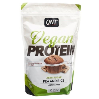 QNT Vegan Protein Zero Sugar Lactose Free Chocolate muffin 500 g