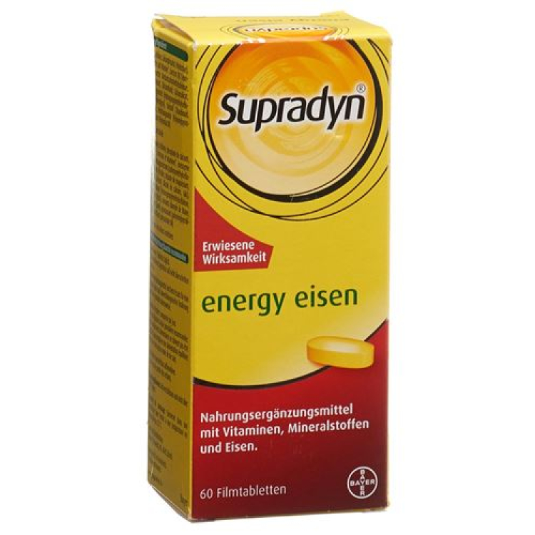 Supradyn Energy ברזל 60 טבליות מצופות סרט