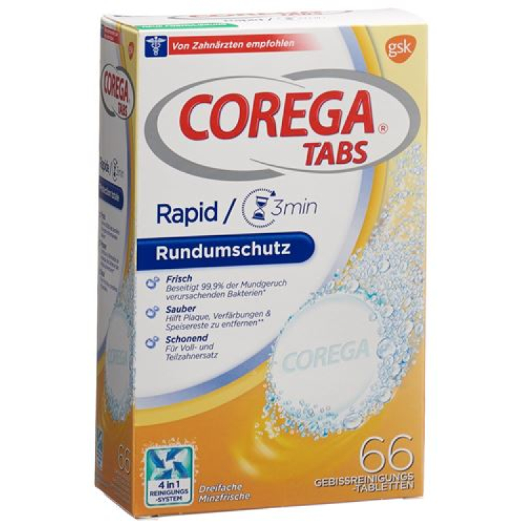 Corega Rapid 66 pcs