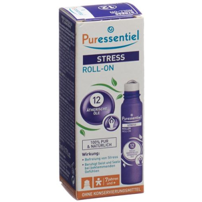 Puressentiel stress roll-on with 12 essential oils fl 5 ml