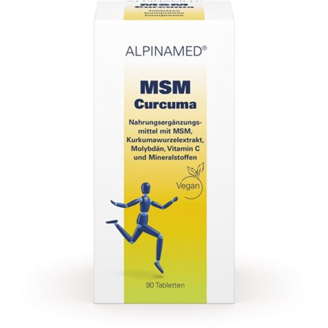 ALPINAMED MSM Curcuma tabletit Ds 90 kpl