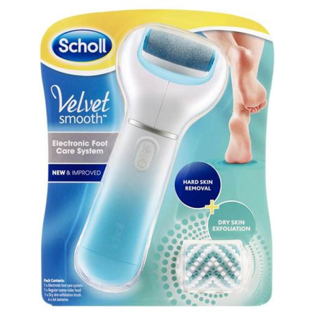 Scholl Velvet Smooth 電動ペディキュア システム ブルー