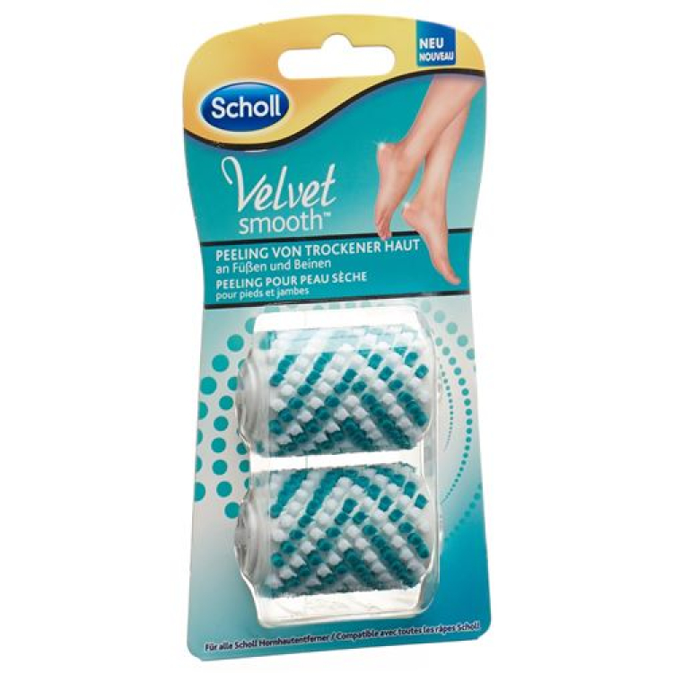 Scholl Velvet Smooth peeling rollers Dry Skin 2 Stk