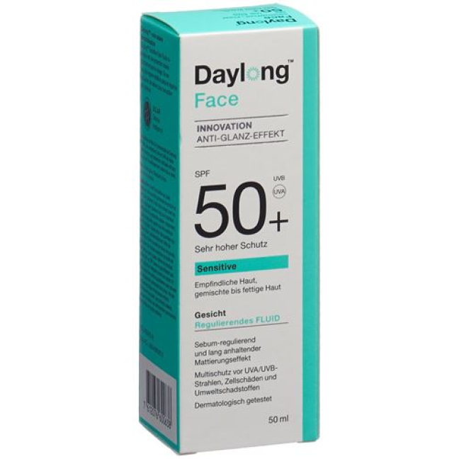 Daylong Sensitive Face tartibga soluvchi suyuqlik SPF50 + Disp 50 ml