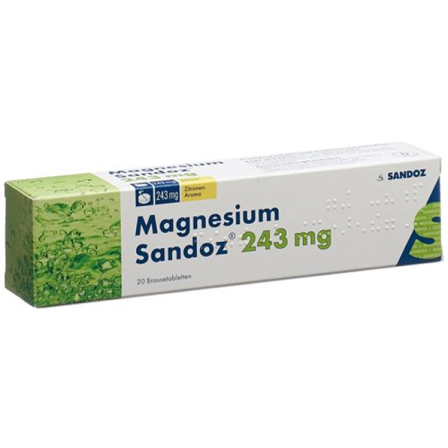 Magnesium Sandoz Brausetabl 20 ks
