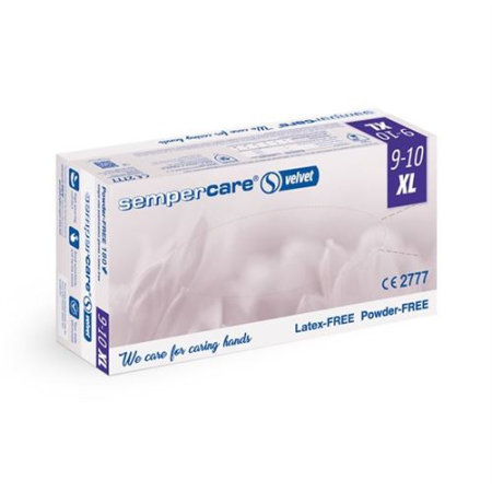 Sempercare Velvet XL stérile sans poudre 180 pcs