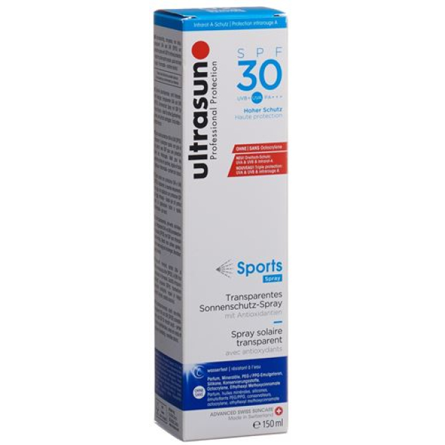 Spray sportivo Ultrasun SPF 30 150 ml
