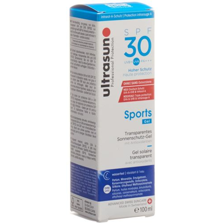 Ultrasun Sports gel SPF 30 Fl 100 ml