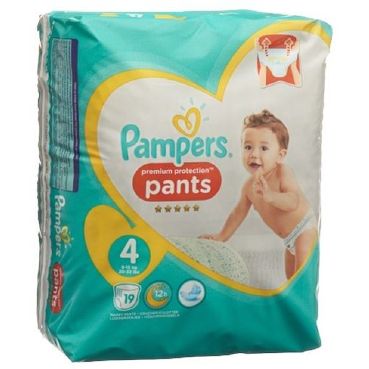 Pampers Premium Protection Pants Gr4 9-15kg Maxi carrying Pack 19 pcs