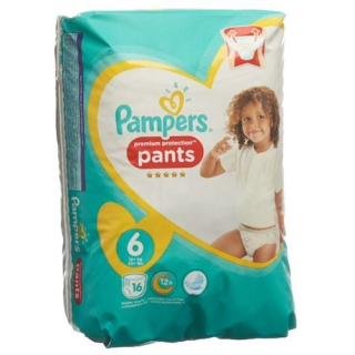 Pampers Premium Protection Pants GR6 15 + kg Extra Large carrying pack 16 pcs