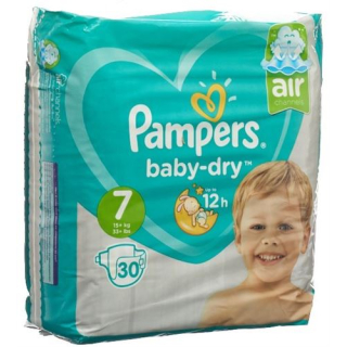 Pampers Baby Dry Gr7 15+kg Extra Large economy pack 30 pcs