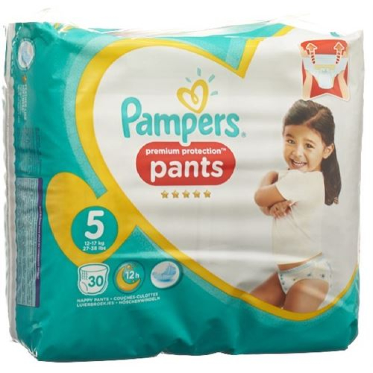 Pampers Premium Protection Pants Gr5 12-17kg Junior Sparpack 30 