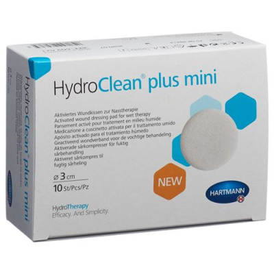 Hydroclean plus wundkissen 3cm rund mini 10 stk