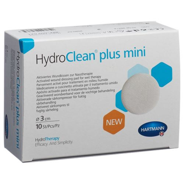 Hydroclean plus wound pad 3cm round mini 10 pcs