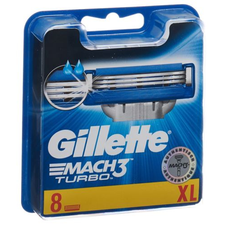 Леза системи Gillette Mach3 Turbo 8 шт